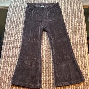 Kate Quinn brown velour flare pants